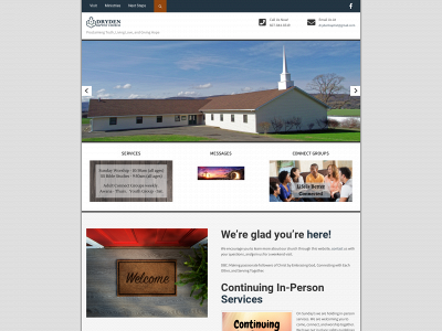 drydenbaptist.org snapshot