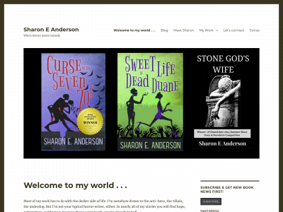 sharonandersonauthor.com snapshot