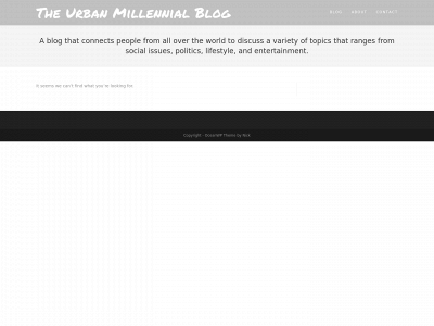 theurbanmillennial.blog snapshot
