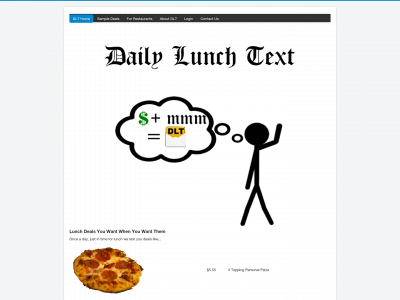 dailylunchtext.com snapshot