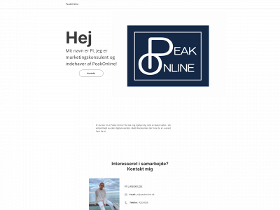 peakonline.dk snapshot