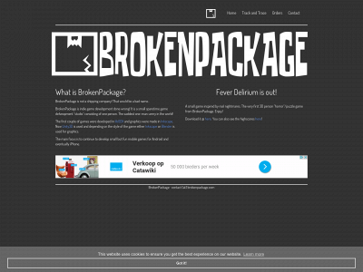 brokenpackage.com snapshot