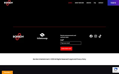 bonbonentertainment.com snapshot