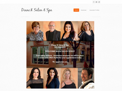 dianeksalonandspa.com snapshot