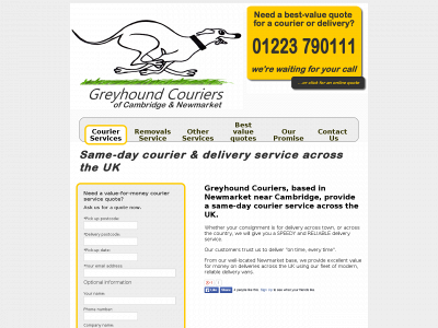 greyhoundcouriers.co.uk snapshot