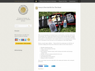 caminohaciasantiago.com snapshot