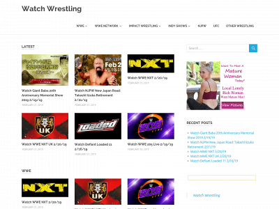 watchwrestlingu.com snapshot