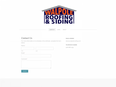 walpoleroofing.com snapshot