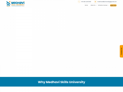 medhaviskillsuniversity.org snapshot