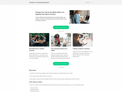 centerforlifeempowerment.com snapshot