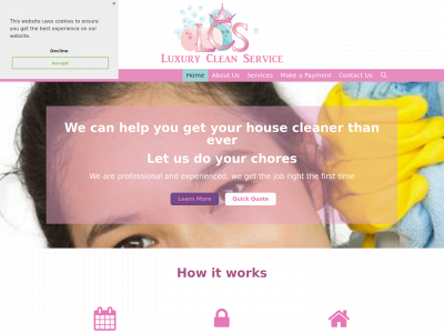 luxurycleanservice.com snapshot