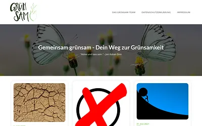 gruensam.de snapshot