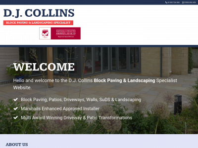 djcollinsblockpaving.co.uk snapshot