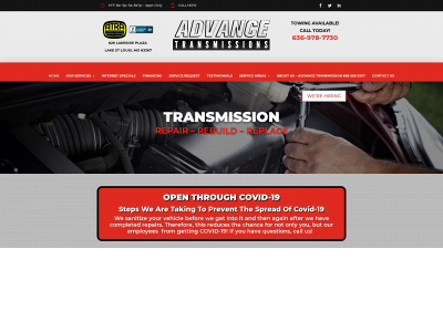 advancetransmissions.org snapshot
