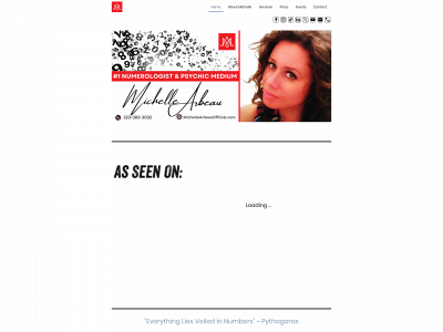 michellearbeau.com snapshot