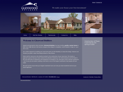 glenwoodbuilders.com snapshot