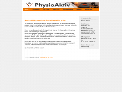 physioaktiv-hof.de snapshot