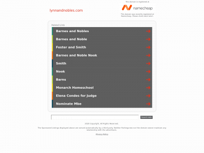 lynnandnobles.com snapshot