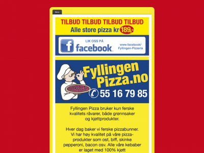 fyllingenpizzeria.no snapshot
