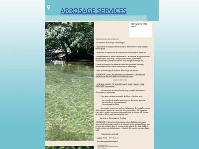 arrosageservices.fr snapshot
