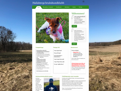 hallabergshundklubb.se snapshot