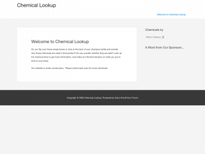 chemicallookup.com snapshot