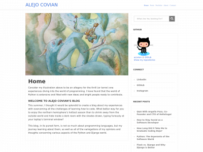 alejocovian.com snapshot