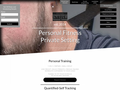 alamedapersonaltraining.com snapshot