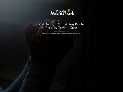 prophetmanasseh.one snapshot