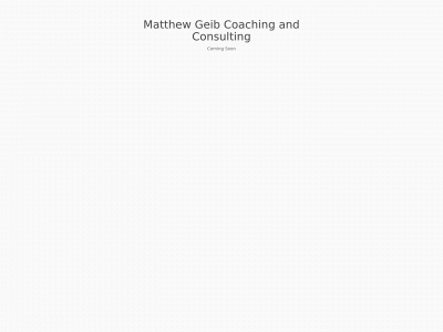 matthewgeib.com snapshot