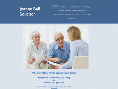 joanneballsolicitor.co.uk snapshot