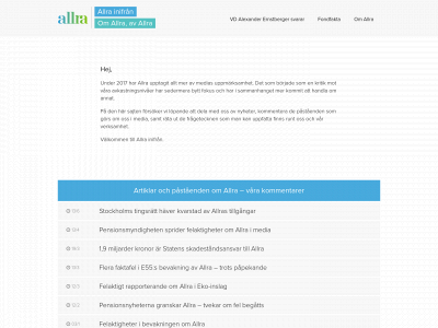 www.allrainifran.se snapshot