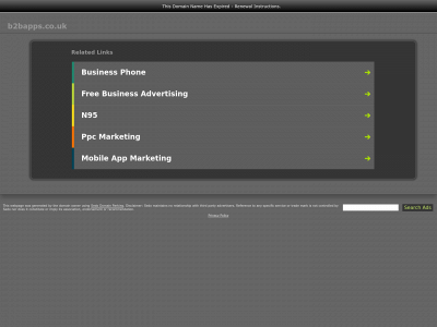 b2bapps.co.uk snapshot