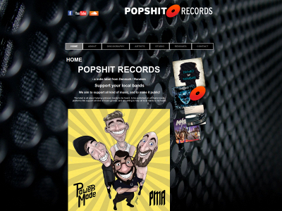 popshitrecords.dk snapshot