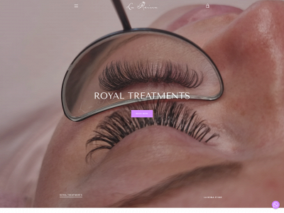 lareinabeautybar.com snapshot