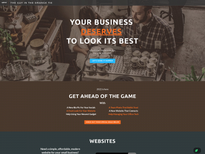 www.theguyintheorangetie.com snapshot