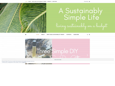 asustainablysimplelife.com snapshot