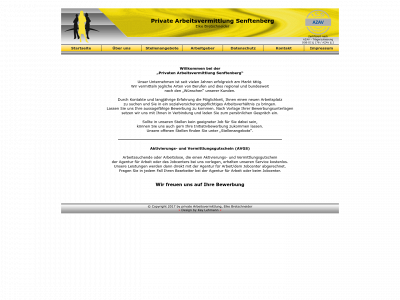 arbeitsvermittlung-senftenberg.de snapshot