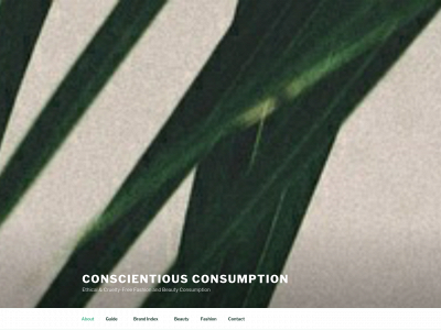 conscientious-consumption.com snapshot