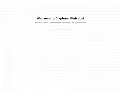 claphamminicabs.co.uk snapshot