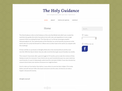 theholyguidance.com snapshot