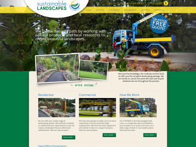 sustainablelandscapes.co.nz snapshot