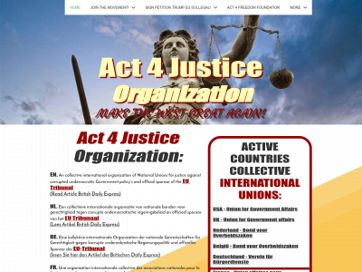 act4justice.org snapshot