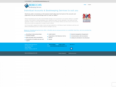 rebeccasbookkeeping.co.uk snapshot