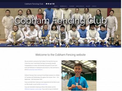 cobhamfencingclub.com snapshot