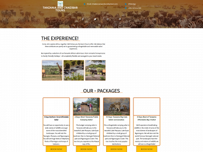 tanzaniaandzanzibartours.com snapshot