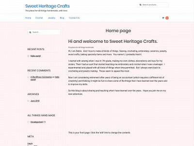 sweetheritagecrafts.com snapshot