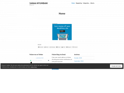 sanaanyumbani.com snapshot