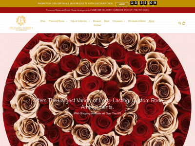 excellentflorists.com snapshot