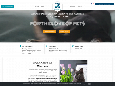 sweetbriarvet.com snapshot